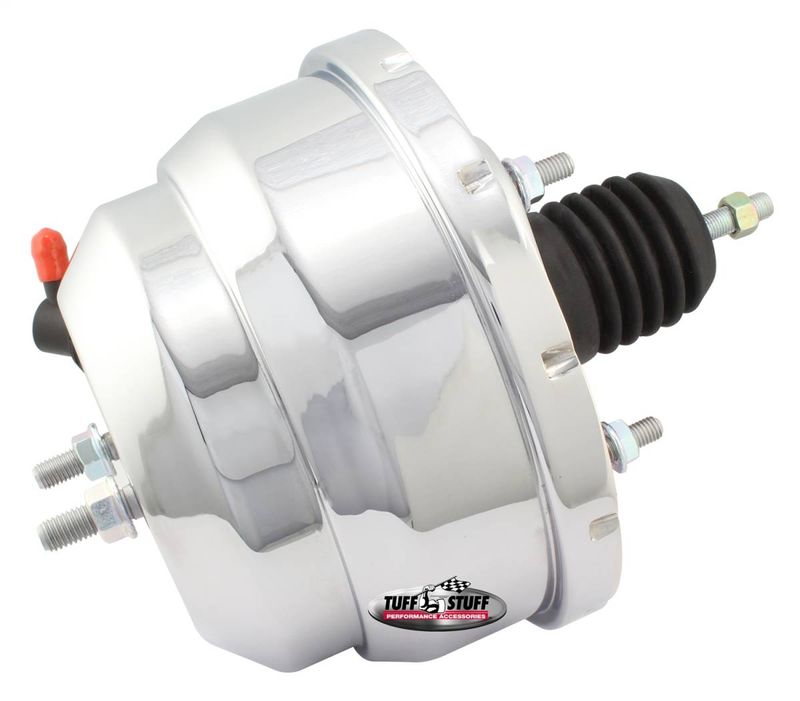 Universal 8 Inch Dual Diaphragm Power Brake Booster, Chrome