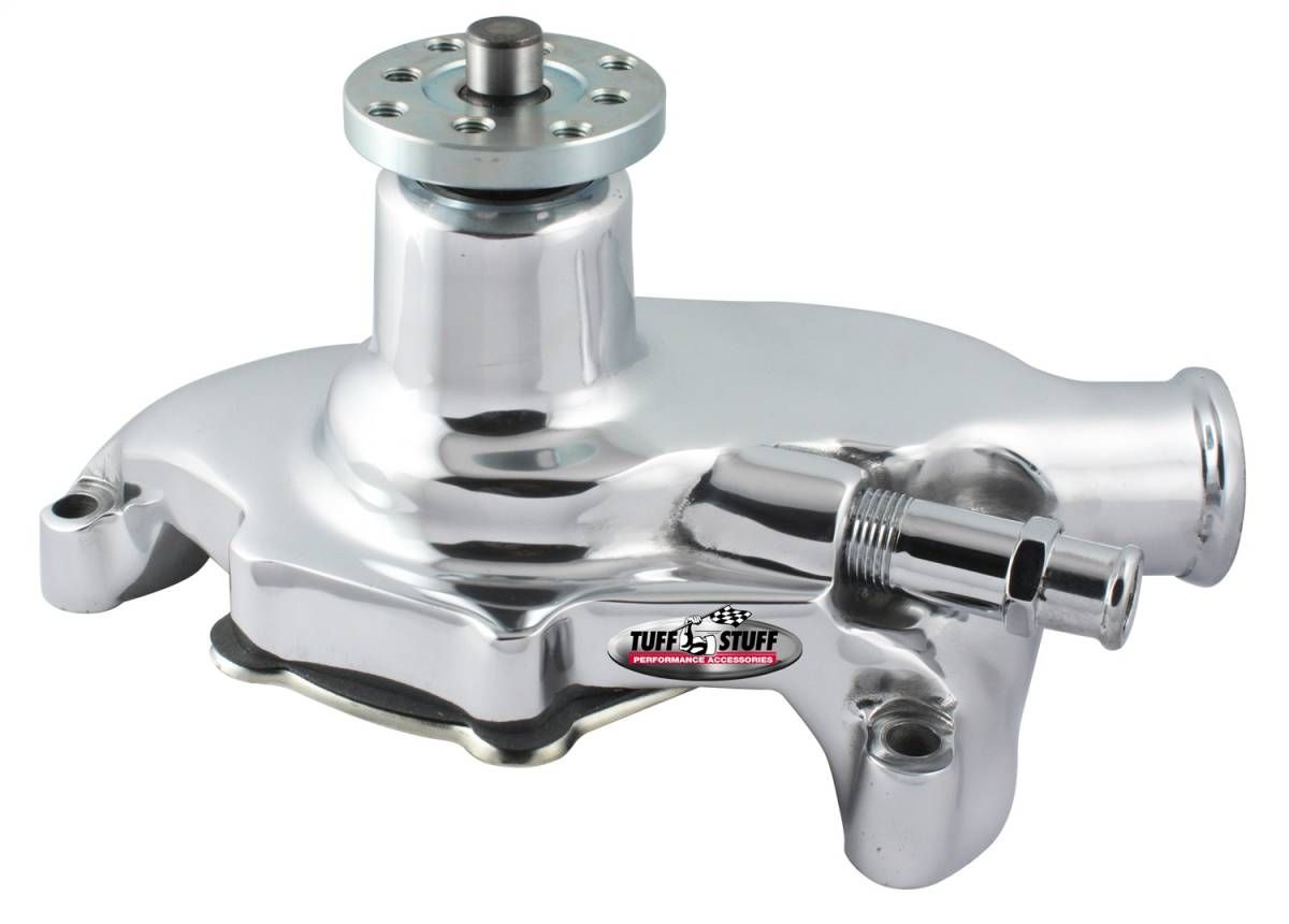 SuperCool Water Pump – Platinum – Short – Flat Smooth Top – Chrome