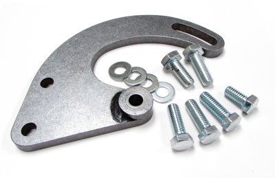 Power Steering Pump Bracket – Steel – Small Block Chevy – Long Water Pump – Driver Side Mid Mount