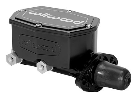 Compact Tandem Master Cylinder – 1 Inch Bore – Aluminum – Black E-Coat
