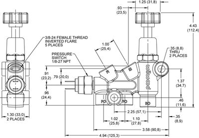 Combination Proportioning Valve – Adjustable