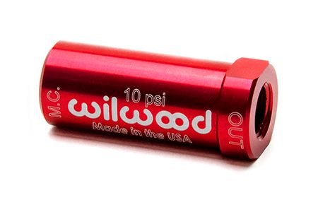 Residual Pressure Valve – 10 lb – Red Anodized