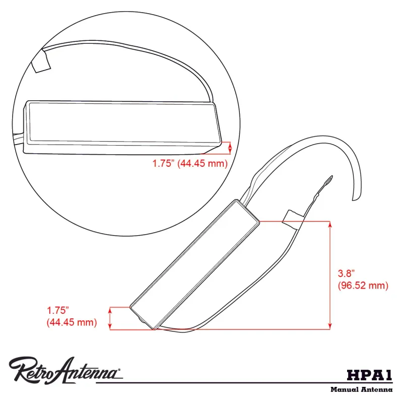 RetroSound Hide-Away Antenna – Amplified