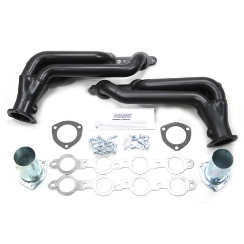 Tight Tuck Rear Swept Style LS Headers, Black Ceramic