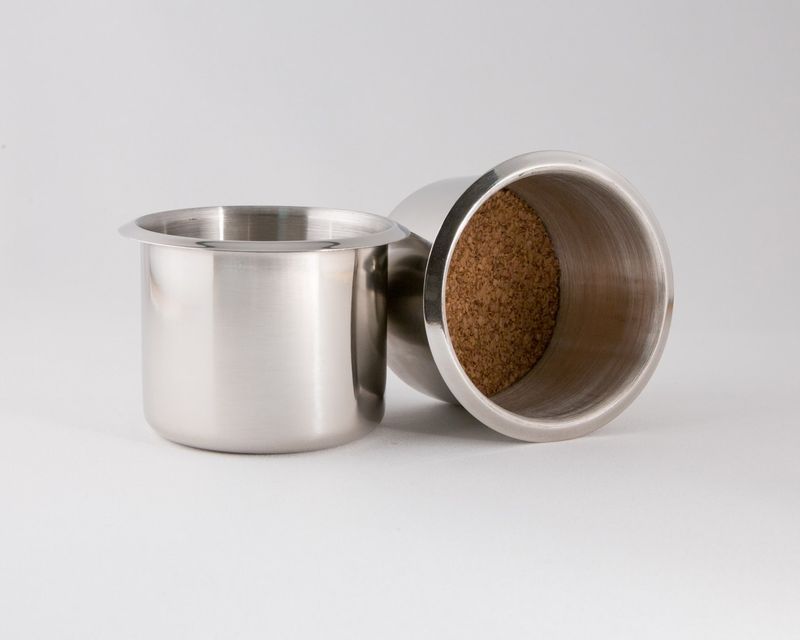 Small Stainless Steel Cup Holder, Pair