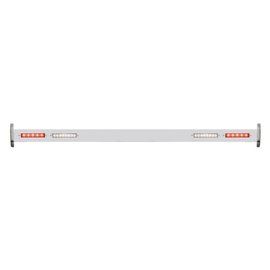 Polished Stainless Steel Rear Spreader Bar with Red LED Lights for 1932 Ford Car &amp; Truck