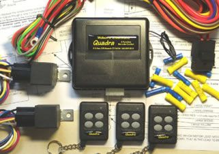 Quadra 4-Function Remote Control with 3 Transmitters