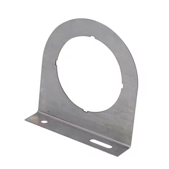 Under-Dash 1-Hole Gauge Mounting Panel, Chrome