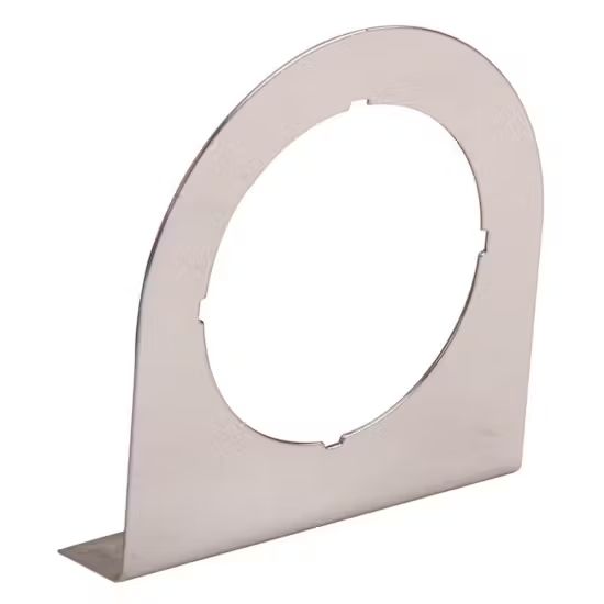 Under-Dash 1-Hole Gauge Mounting Panel, Chrome