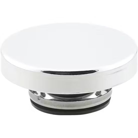 Round Chrome Radiator Pressure Cap, 15 lb