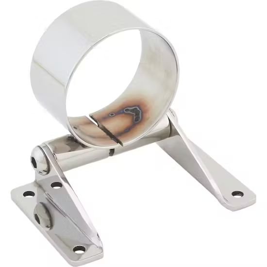 2-1/4 Inch Steering Column Mount, Polished Stainless Steel