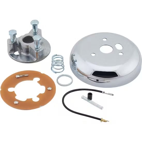 3-Bolt Steering Wheel Adapter, 1969–94 GM, Chrome