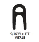 Sponge Universal Weatherstrip, 9/16" W x 1" T