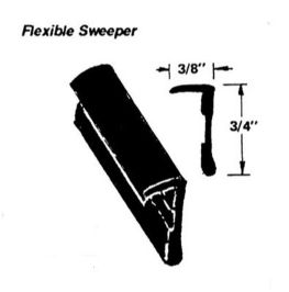 Flexible Window Sweeper, 3/8" x 3/4"