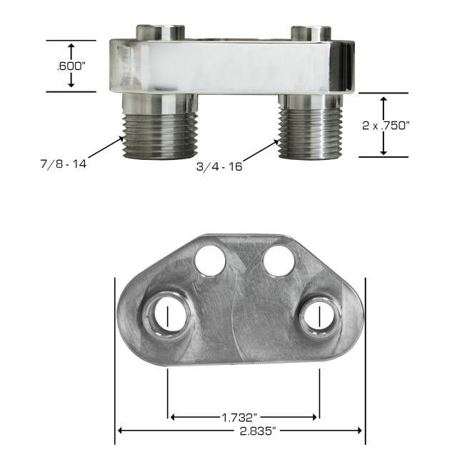 7B10 Polished Compressor Block Kit