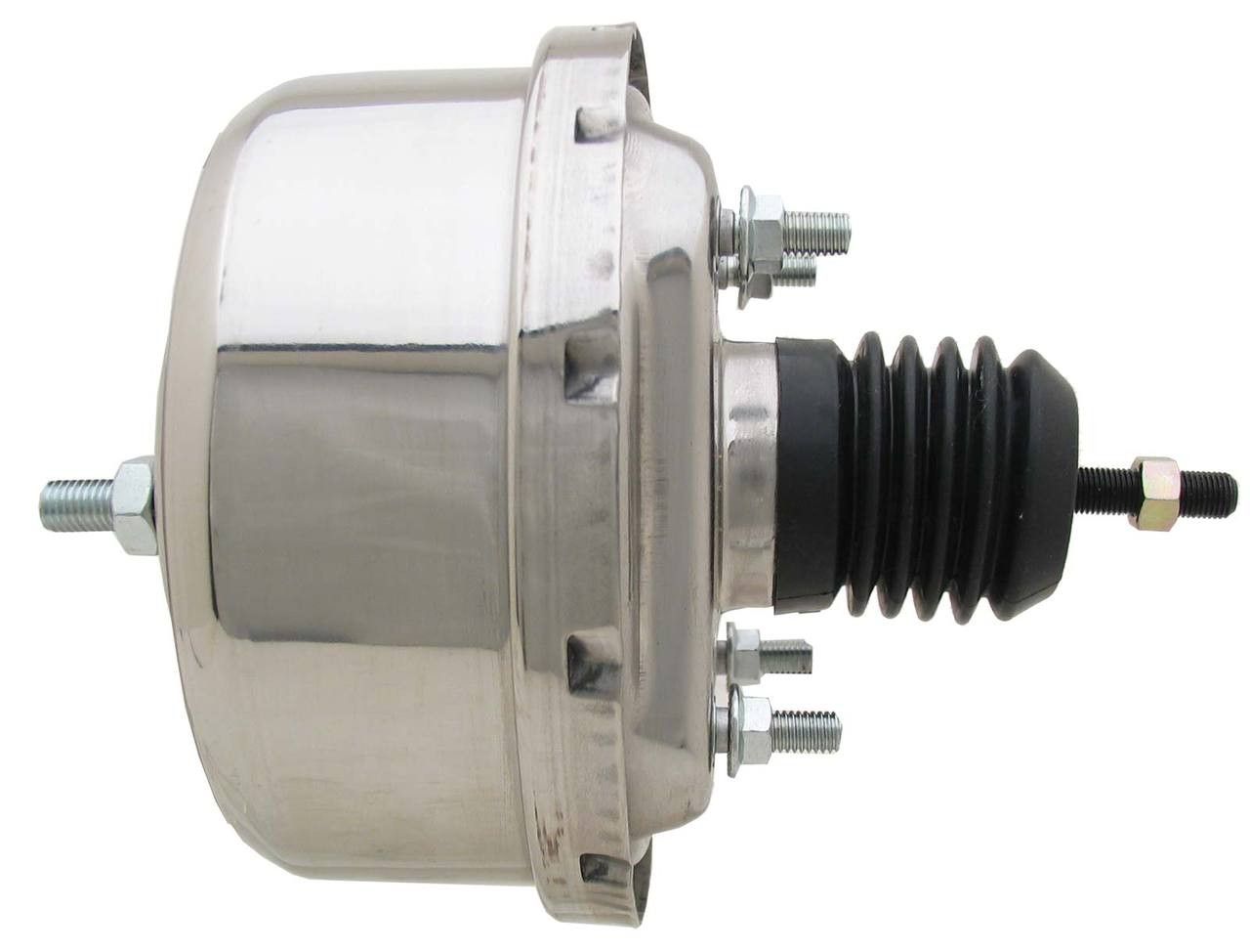 Universal 7" Single Diaphragm Power Brake Booster, Chrome