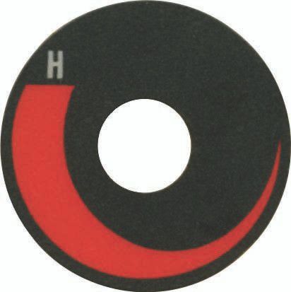 Heat Decal for Rotary Controls