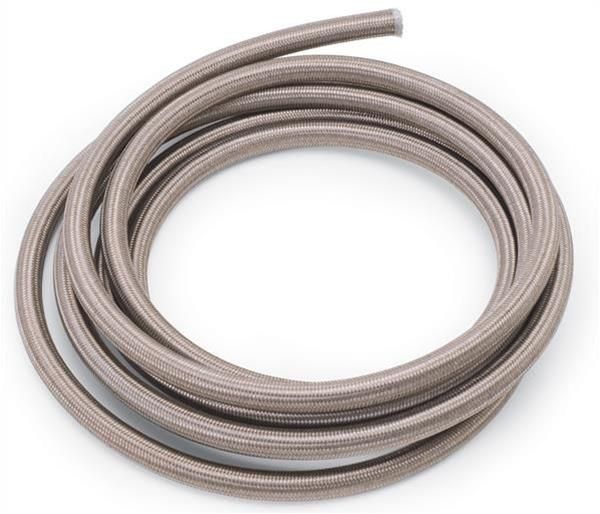Powerflex PTFE Braided Stainless Steel Hose, -6 AN, 6 ft