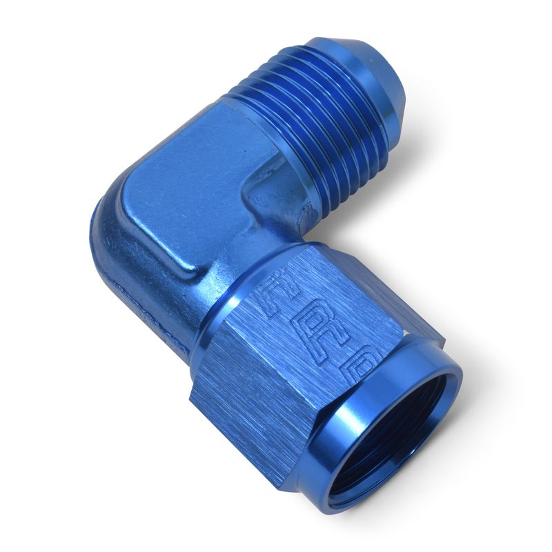 3AN 90 Degree Swivel Female to Male Adapter Fitting – Blue Finish
