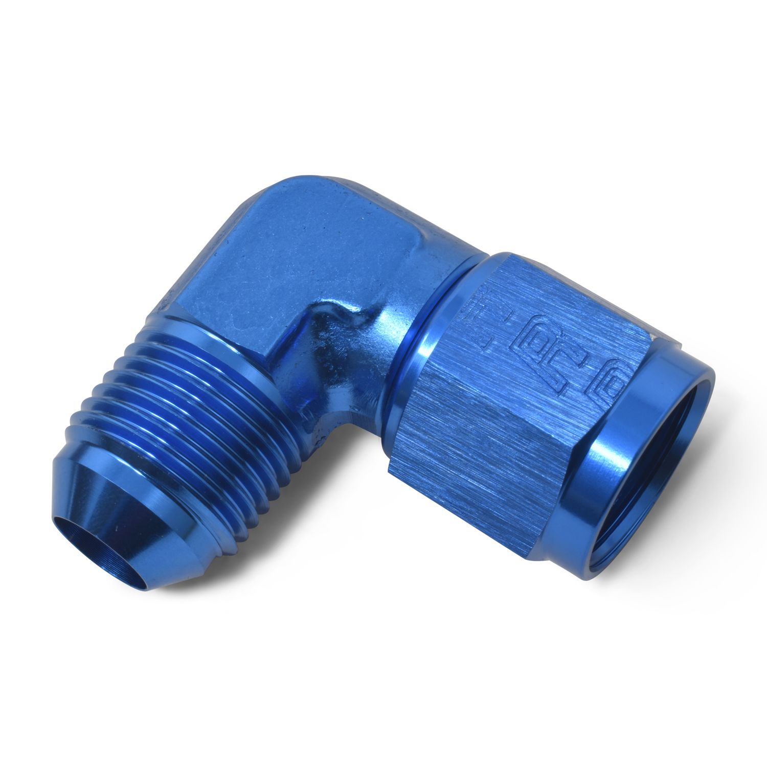 3AN 90 Degree Swivel Female to Male Adapter Fitting – Blue Finish