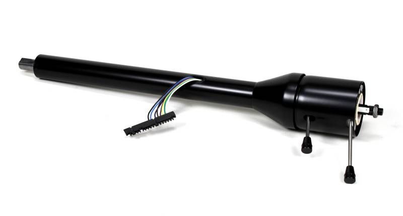 Universal 30" Tilt Floor Shift Steering Column – Black Powder Coated