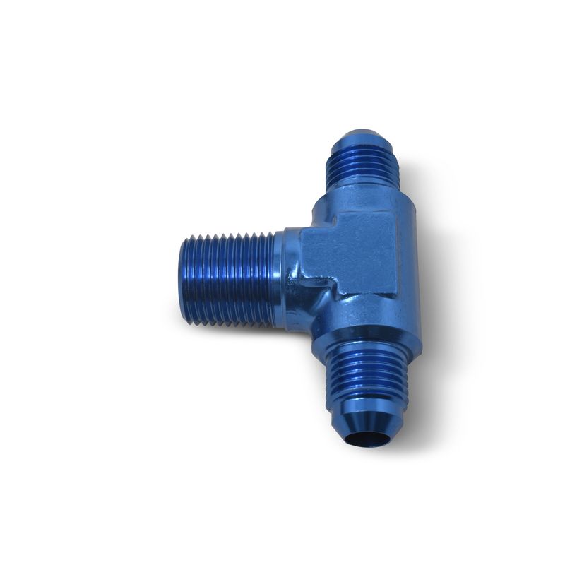 3AN Flare to 1/8" Pipe Tee Adapter Fitting – Blue Finish