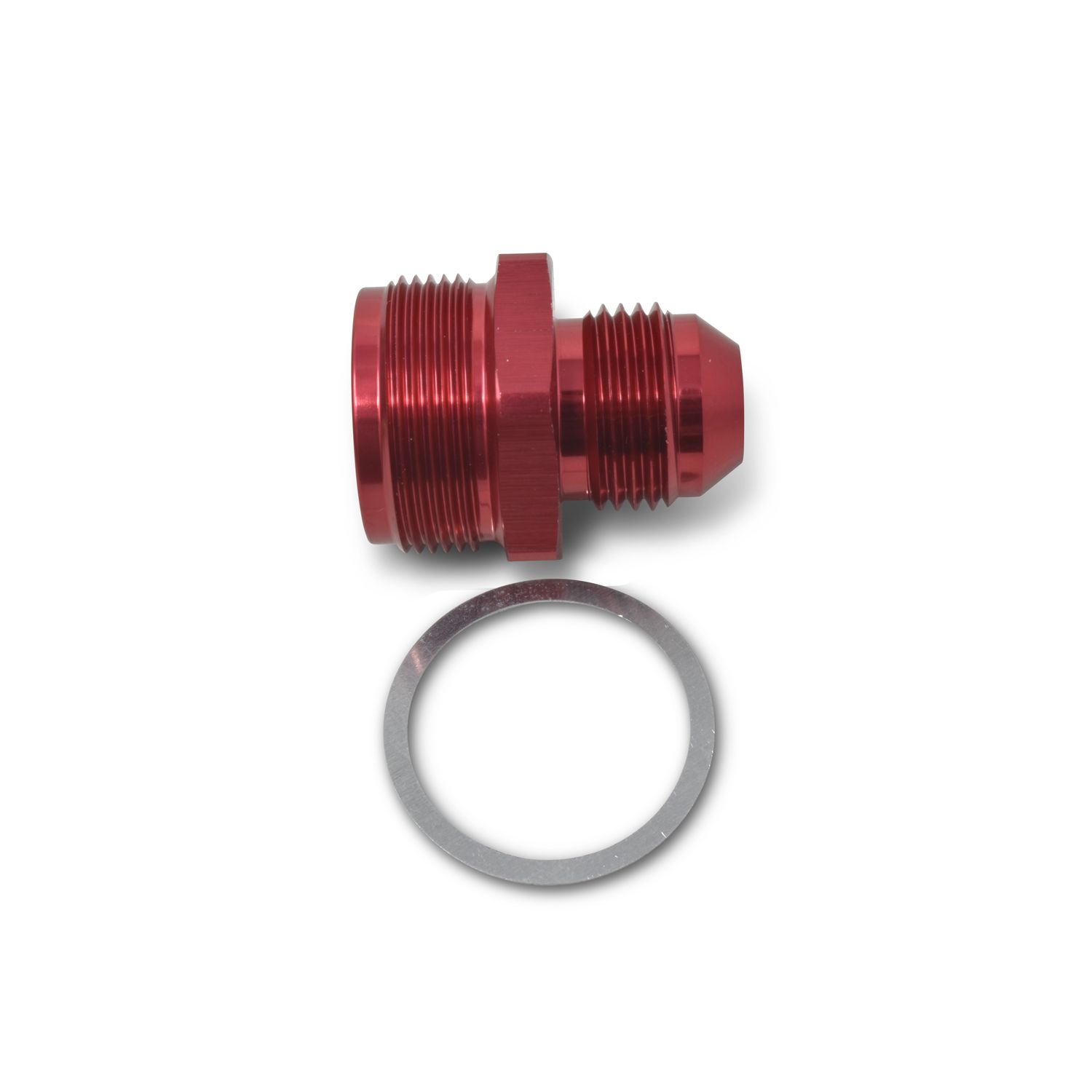 1"-20 x -6 AN Male Flare Quadrajet Carburetor Adapter Fitting – Red Finish