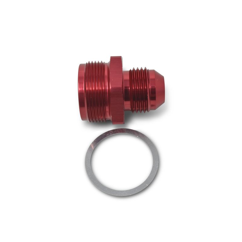 1"-20 x -6 AN Male Flare Quadrajet Carburetor Adapter Fitting – Red Finish
