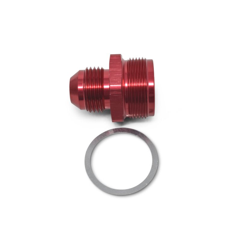 1"-20 x -6 AN Male Flare Quadrajet Carburetor Adapter Fitting – Red Finish