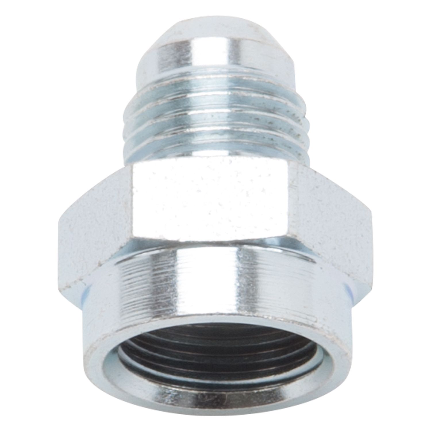 6AN to 5/8"-18 Inverted Flare Adapter Female Fitting – Zinc Finish