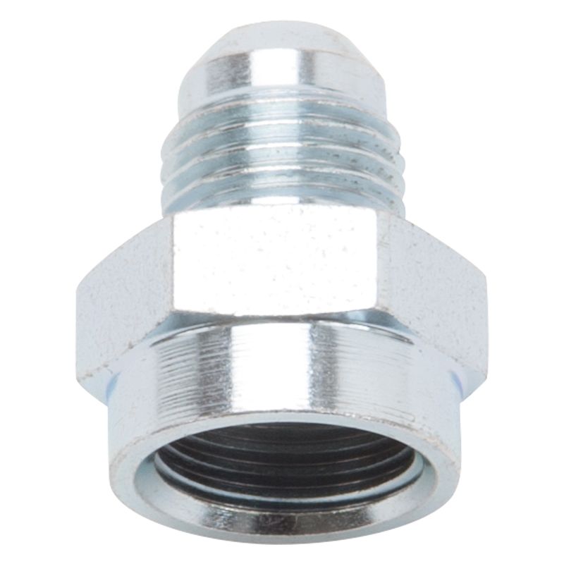 6AN to 5/8"-18 Inverted Flare Adapter Female Fitting – Zinc Finish