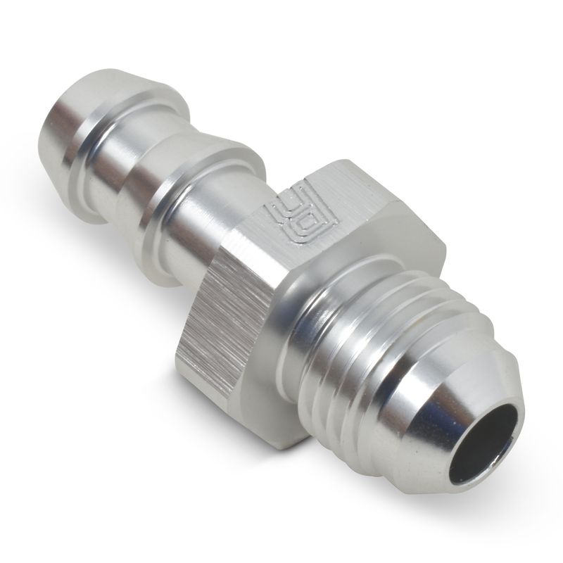 6AN Twist-Lok to Male 6AN Hose End – Clear Finish
