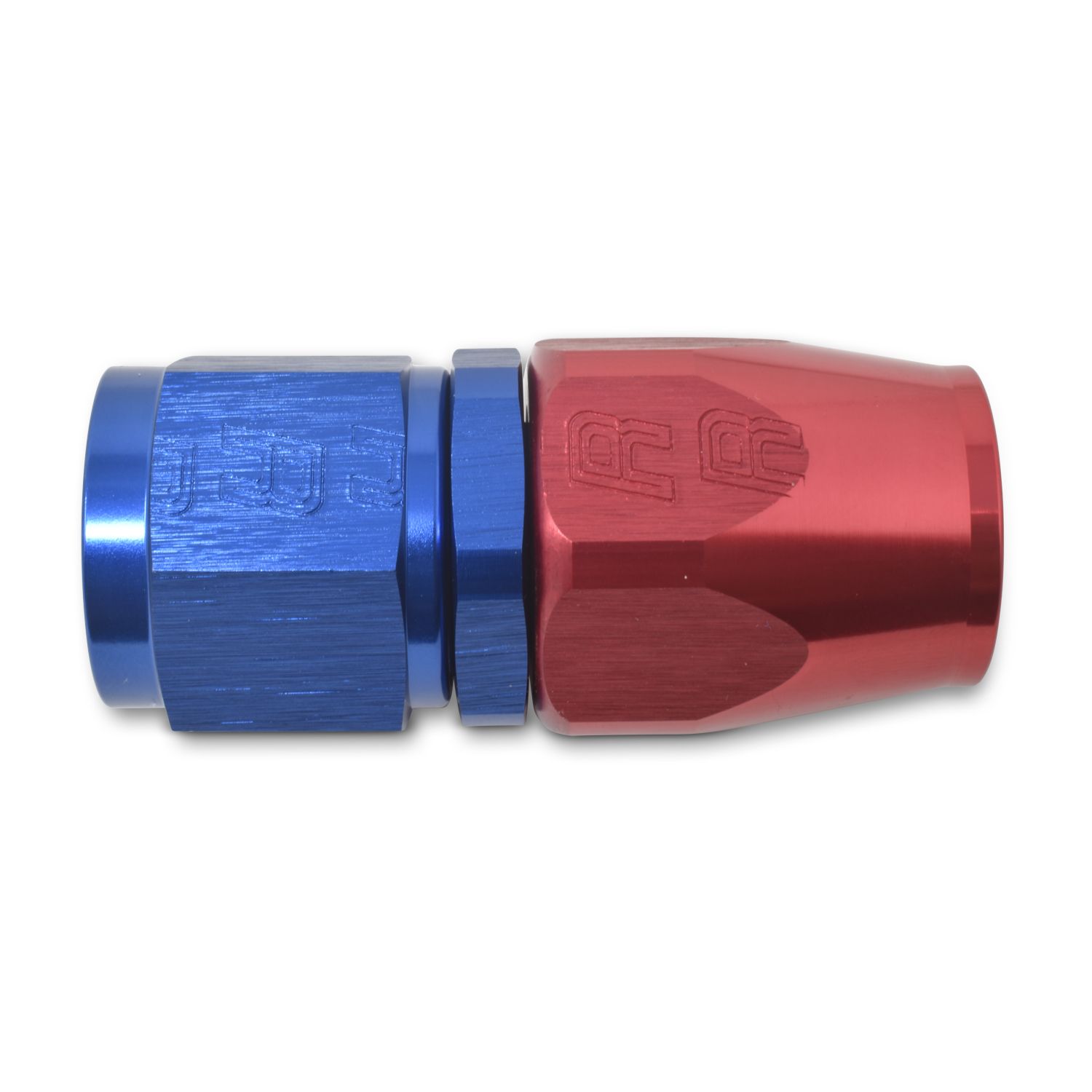 8AN ProClassic Straight Hose End – Red/Blue Finish