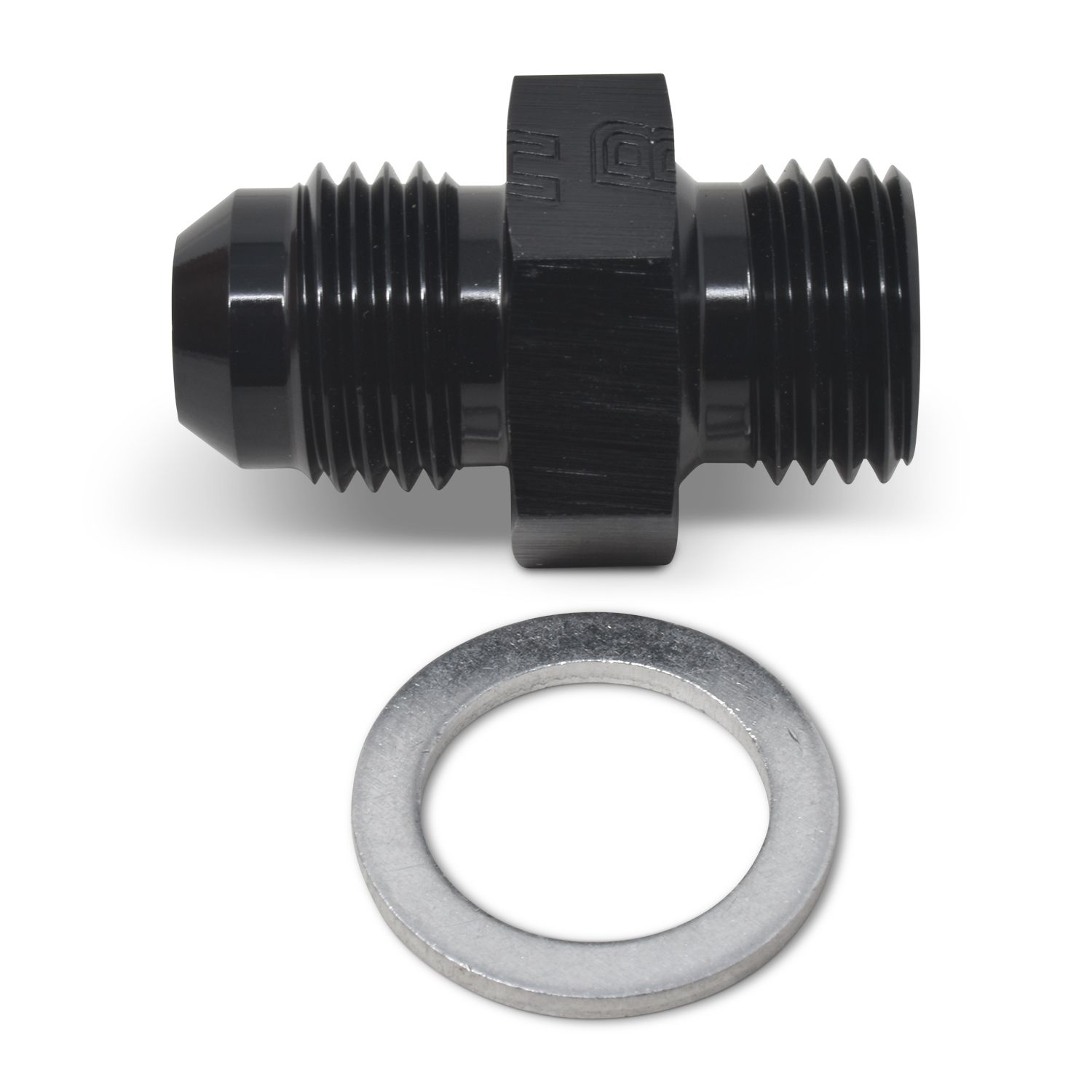 6AN Flare to 14mm x 1.5 Metric Adapter Fitting – Black Finish