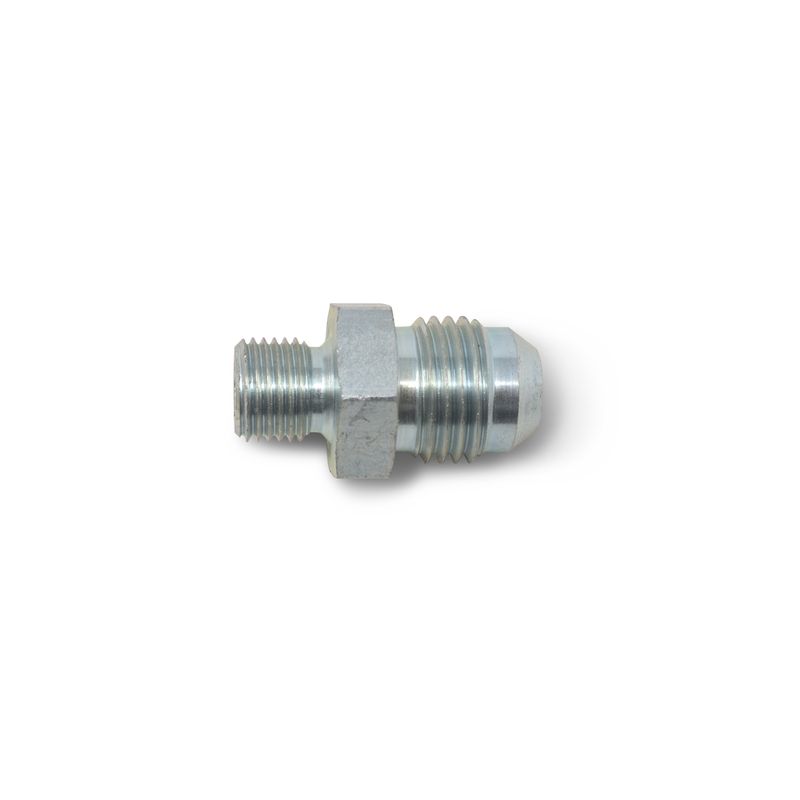 6AN Male to M10 x 1.0 Metric Steel Adapter with Crush Washers – Endura Finish – For Edelbrock #3594