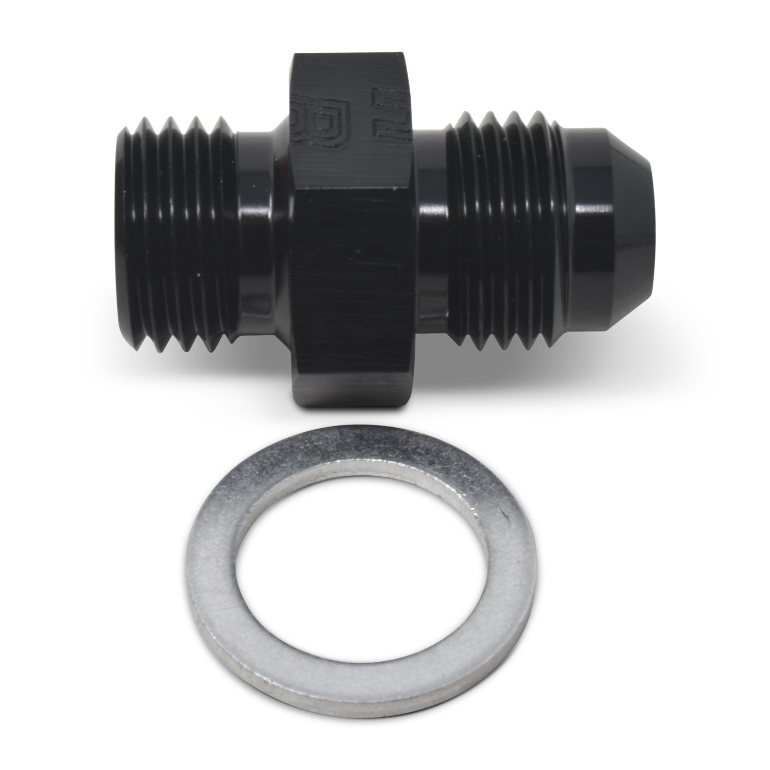 6AN Flare to 12mm x 1.5 Metric Adapter Fitting – Black Finish