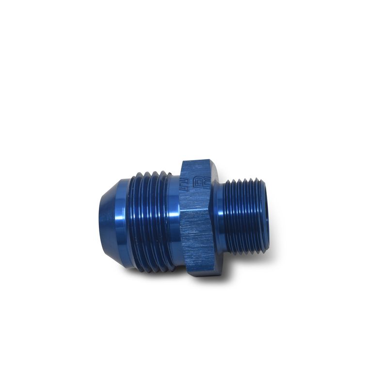 6AN Flare to 14mm x 1.5 Metric Adapter Fitting – Blue Finish