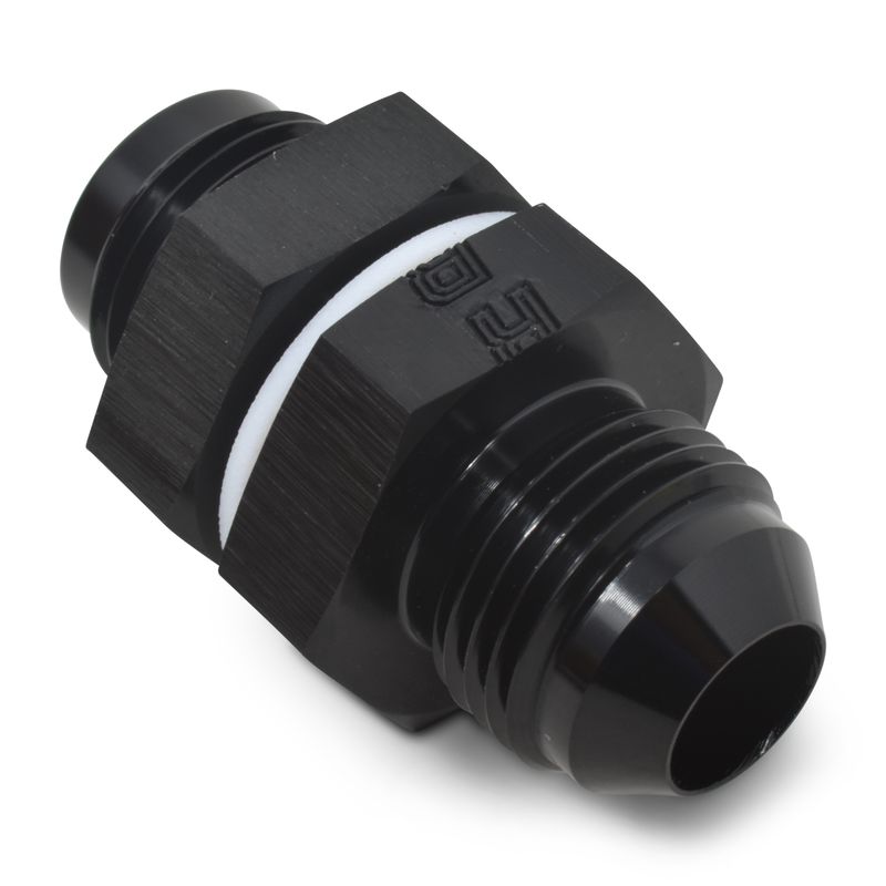 6AN Fuel Cell Bulkhead Fitting – Black Finish