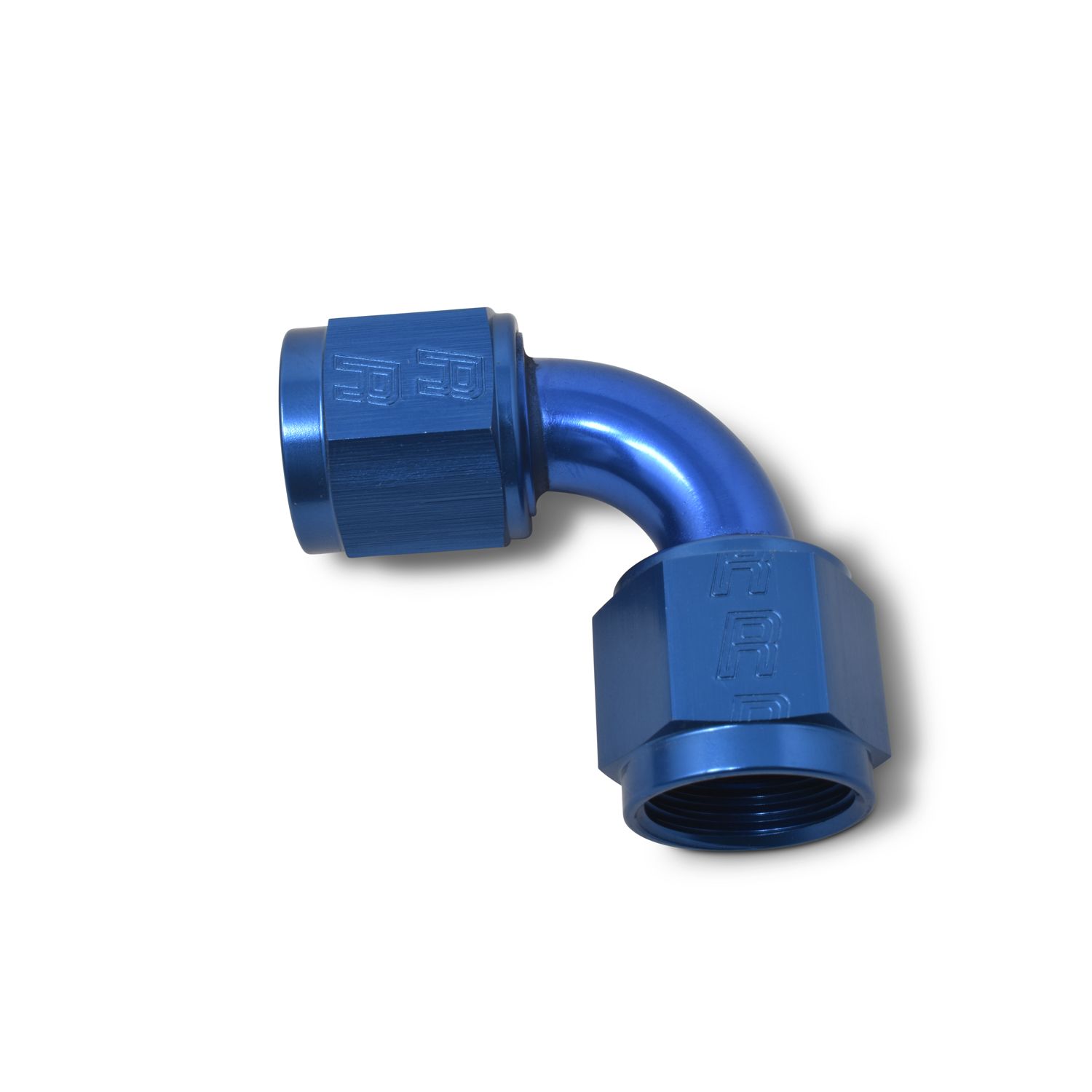 8AN 90 Degree Swivel Coupler Adapter Fitting – Blue Finish