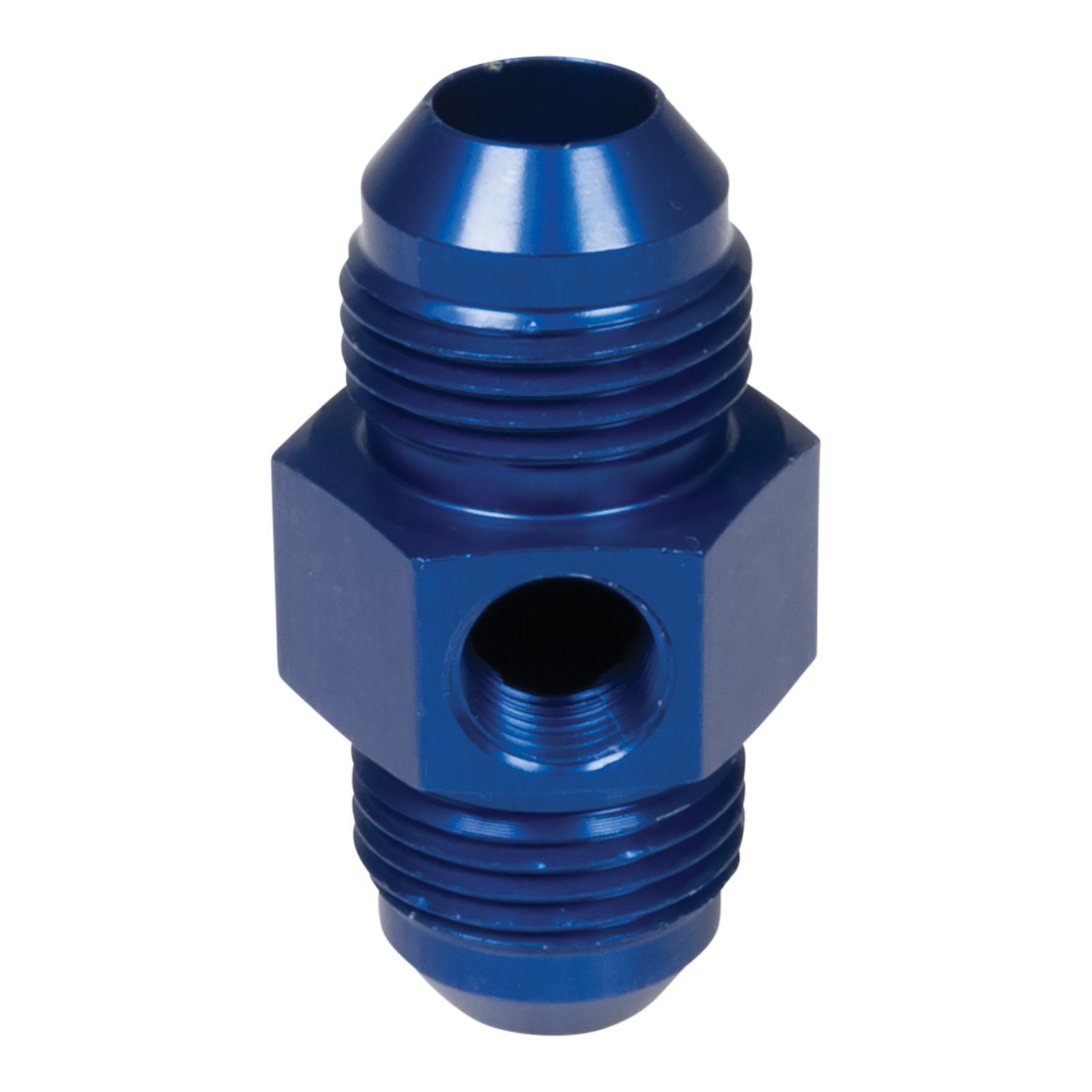 8AN Flare Union Fuel Pressure Adapter – Blue Finish