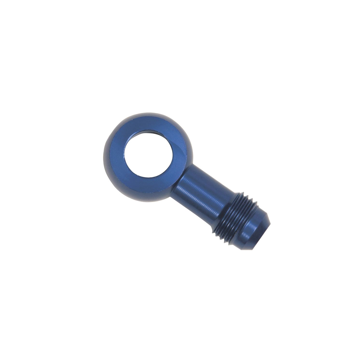 6AN Male Flare Adapter for Civics &amp; 91–95 MR2 Without Fuel Damper – Blue Finish