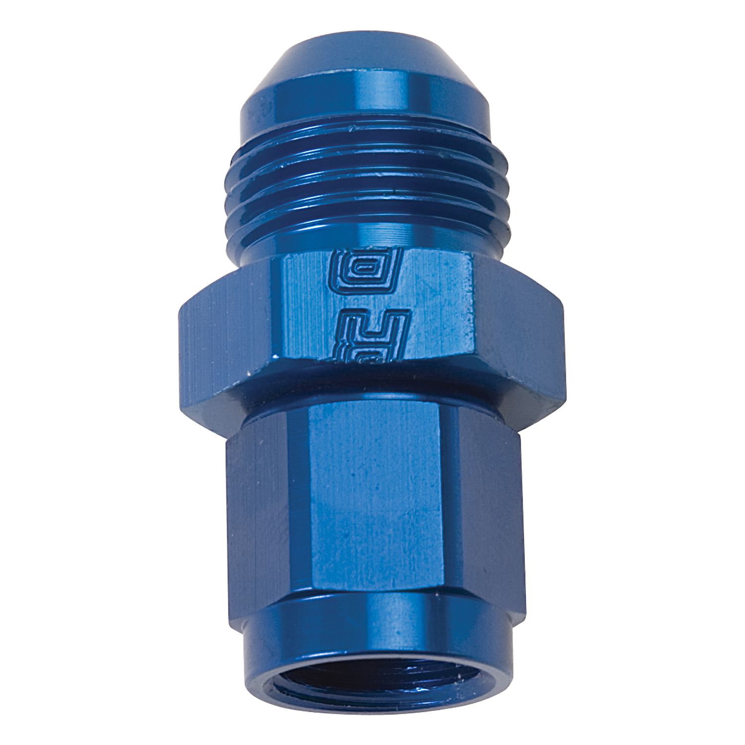 6AN Female to 8AN Male B-Nut Flare Expander Adapter Fitting – Blue Finish