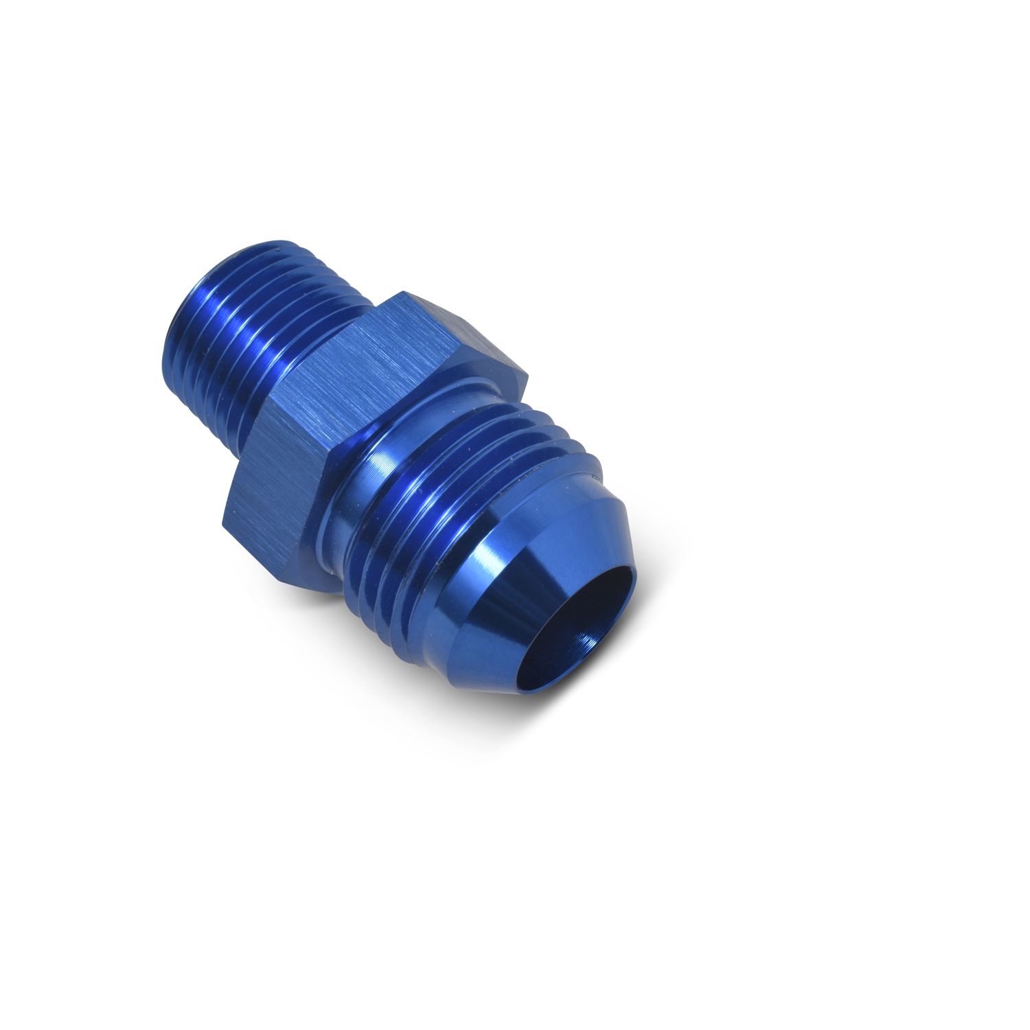 12AN Straight Flare to 1/2" Pipe Adapter Fitting – Blue Finish
