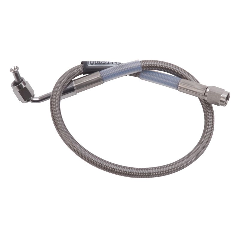 90 Degree 3AN to Straight 3AN Universal Endura Brake Hose – 15" Length