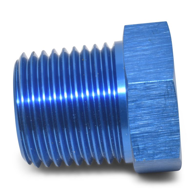 1/4" Male To 1/8" Female Pipe Bushing Reducer Adapter Fitting – Blue Finish