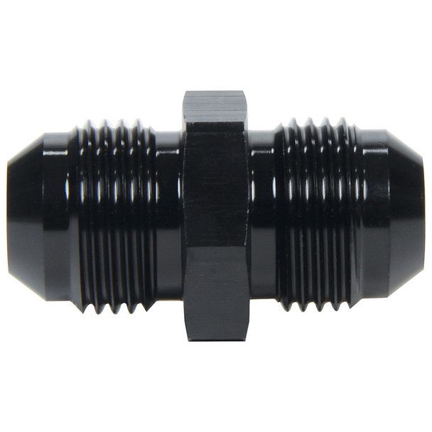 Union Adapter Fitting, -6 AN Male to -6 AN Male – Black
