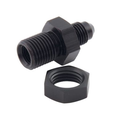 Brake Line Adapter, -3 AN to 3/16" Inverted Flare – Bulkhead Style