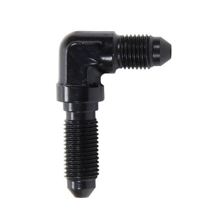 90 Degree Bulkhead Adapter Fitting, -3 AN – Black