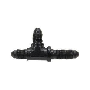Bulkhead on the Run Adapter Fitting, -3 AN – Black