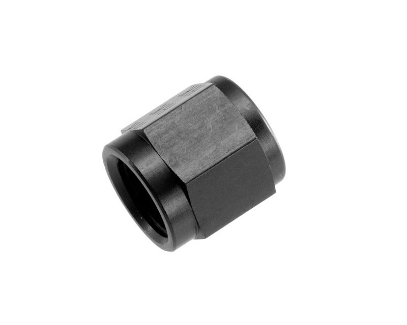 -06 Aluminum Tube Nut for 3/8" Hard Line, Black, 2 Pack